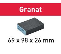 Festool Bloc de ponçage manuel 201082 Granat 69x98x26 120 GR/6 6 pièces