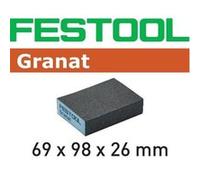 Festool Bloc de ponçage manuel 201083 Granat 69x98x26 220 GR 6 pièces