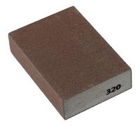 Éponge de ponçage flexible en mousse abrasive humide et sèche, 7 options de grain disponibles (320#)