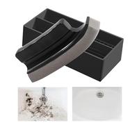 Éponge de rasage pour - outil de nettoyage antidérapant, nettoyant pour cheveux, cadeau de Noël pour coupe de cheveux pour rasage, balai de lavabo, tampon d'élimination des poils, sauge