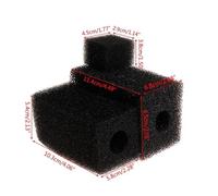 Éponge de remplacement for filtre d'aquarium, compatible avec Sunsun, filtre biochimique JP-012F, JP-013F, JP-014F, JP-022F, JP-023F, JP-024F C42(4.5x3.8x2.9cm)
