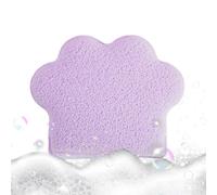 Éponge de rénovation de maquillage, éponge nettoyante pour le visage, Forme de patte de chat Sponge exfoliator de peau agrandie, Type de Skin Cosmetic Washing Scurbing Towel pour les pores sales
