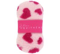 Éponge d'équitation 2 faces Equithème Je t'aime Rose TU