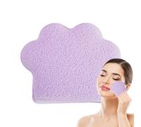Éponge d'expoliator face, éponge de démaquillant,Forme de patte de chat Sponge exfoliator de peau agrandie | Linges de retrait cosmétique de type pour accessoires de bain