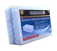 Eponge Efface Tout Sans Détergent - Efface Trace Noires - Parquet, Mur Peint, Fenêtre, Carrelage-Métal, Bois, PVC - SuperGom’Guard