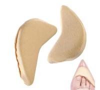 Éponge Embout Bout - Lot 2 Demi Semelles Pour Talons Mocassins | Coussin Pied Réducteur Taille Ajustable Anti Douleur | Insert Rembourrage Chaussures Trop Grandes, Doux Confort Élastique