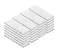 Éponge en coton pour cheminée au bioéthanol - Fibre de céramique - Pour brûleurs à éthanol - Blanc - 20,3 x 30,5 cm et 5,1 x 11,9 cm