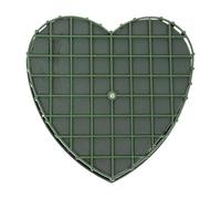 Éponge en mousse en forme de cœur : mousse de polystyrène verte florale, blocs portables avec ventouses, placement sûr et base durable pour une structure