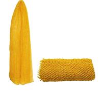 Éponge exfoliante africaine provenant de l'éthique du Nigéria - Longue éponge exfoliante pour le corps et le dos - 114 cm de long - Jaune - A