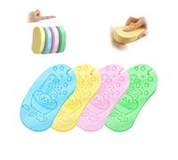 Éponge exfoliante BeyondDraw, Éponges de bain exfoliantes Super douces 3D, Éponge Exfoliante Dissolvante Peau Morte (One Size,4PCS-A)