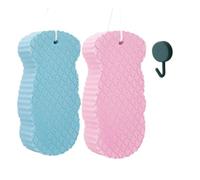 Éponge exfoliante corps magique 3D réutilisable, éponge de bain exfoliante ultra douce en PVA pour adultes, enfants et bébés, séchage rapide, soin peau sensible, élimine peaux mortes