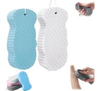 Éponge exfoliante corps magique, éponge de bain exfoliante ultra-douce, réutilisable et séchage rapide, soin peau sensible, élimine peaux mortes pour peau lisse et éclatante (Set D)