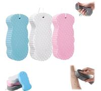 Éponge exfoliante corps magique, éponge de bain exfoliante ultra-douce, réutilisable et séchage rapide, soin peau sensible, élimine peaux mortes pour peau lisse et éclatante (Set F)