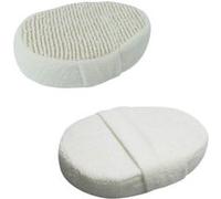 Eponge exfoliante en fibre de bambou 15 x 10,5 x 3 cm avec poignée de maintien