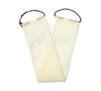 éPonge Filet Filet d'éponge exfoliant for le corps, 1 pièce, gant de toilette, éponge de bain, outils de nettoyage de douche, filet moussant(White)