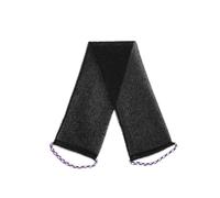 éPonge Filet Filet d'éponge exfoliant for le corps, 74x14cm, gant de toilette, éponge de bain, outils de nettoyage de douche, filet moussant(Black)