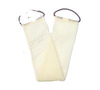 éPonge Filet Filet d'éponge exfoliant for le corps, 74x14cm, gant de toilette, éponge de bain, outils de nettoyage de douche, filet moussant(White)