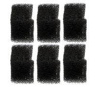 Éponge Filtrante en U Noir, pour Fontaine à Chat, Lot de 6 | Mousse de Rechange 6,5x3x3cm, Réduit les Risques de Bruit, pour Distributeur d'Eau et Maison