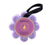 Éponge infusée Wild Flower violette lavande française (14+ utilisations) Spongellé 85g