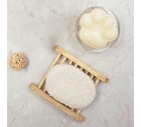 Éponge Konjac 100% Naturelle et Savon Jelly Blanc Crème - Votre Beauté Au Naturel Avec l’ Éponge Konjac qui Nettoie en Profondeur et Exfolie en Douceur et le Savon Sans Huile de Palme - Sun & Sia