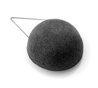 Éponge Konjac - Dermotechnic - ronde - charbon de bambou - pour peaux grasses
