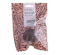 Éponge Konjac Naturelle - pour un Nettoyage et Exfoliation Doux contre les Impuretés de la Peau - avec Charbon Actif - Australian Bodycare