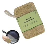 Éponge Loofah Pour La Vaisselle 5 Pièces Éponge Naturelle Luffa Éponges Loofah Douche Carré/Round Exfoliante Pour Le Corps Douce Et Facile À Faire Mousser Beige Ustensiles Pour Cuisine Salle De Bain