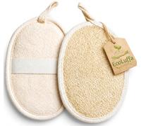 Éponge Luffa Naturelle Corps - Lot de 2 | Loofah Naturel Exfoliant Douche | Éponge Luffa Corps 100% Végétale | Courge Luffa pour Douche & Soin de la Peau - EcoLuffa Home