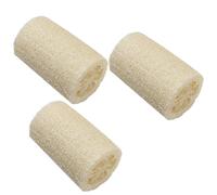Éponge luffa naturelle - Lot de 3 éponges exfoliantes pour le corps | Éponge de bain pour le corps | Brosse à récurer en fibre végétale, chiffon à vaisselle, nettoyant anti-rayures | Design