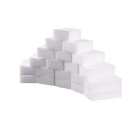 Éponge Magique Mélamine Lot de 20, Mousse Nettoyante Multi-Usage, Éponge Efface-Taches Blanche 10x6x2 cm pour Cuisine, Salle de Bain, Mur et Surfaces