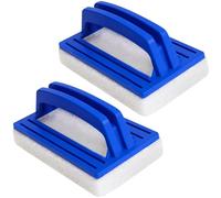 Eponge Magique Piscine, 2 Pièces Brosse Éponge Ligne d'eau, Brosse Piscine avec Poignée, Brosse pour Piscine Carrelages, Sols, Murs, Brosse de Nettoyage pour Piscines, Salle de Bain, Spa, Cuisine