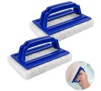 Éponge Magique Piscine Durable avec Poignée - 2pcs, Nettoyage de Saleté pour Petite Piscine, Spa et Baignoire (Bleu)
