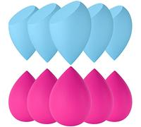 Eponge Maquillage, 10 éponges de Mélange de Beauté, éponges de Maquillage Lavables Sans Latex, pour Fond de Teint Impeccable, pour Liquides, Crèmes et Poudres, Cadeau pour Femme