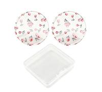 Éponge Maquillage Silicone - Applicateur Highlighter Transparent,Houppette Silicone Lavable Avec Étui - Pour BB Crème Anti-Cernes Highlighter Contour Blush De Teint Liquide Femmes Filles