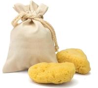 Éponge naturelle de la Méditerranée pour le corps, non synthétique (5 PIÈCES Éponge MENSTRUELLE PETITE DE 4-5 CM -)