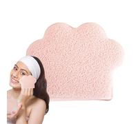 Éponge nettoyante pour le visage, démaquillante en forme de patte de chat | Serviette de lavage cosmétique de type pour les pores sales