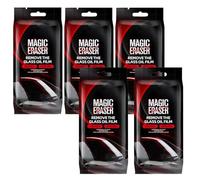 Éponge nettoyante pour vitres de voiture, nettoyant pour pare-brise, dégraissant pour vitres, améliore la clarté et la visibilité (5pcs)