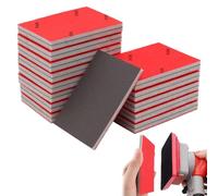 Eponge Poncage, 24 pièces Eponge Abrasive, éponges à Poncer, 12 Grains Différents (120/180/240/320/400/600/1000/1200/1500/2000/2500/3000) - Set de Ponçage Polyvalent pour Bricolage