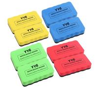 Eponge pour Tableau Blanc,8 pièces Gomme pour Tableau Magnétique EVA,Brosse Effaceur, Nettoyant Éponge pour les Stylos à Effacer à Sec et les Marqueurs,Tableau Blanc pour Enfants Effaceur à Sec Coloré