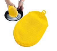 Éponge Silicone Vaisselle - Double Face Nettoyant Vaisselle Silicone - Brosse Récurante Polyvalente pour Plans De Travail Casseroles Légumes Fruits