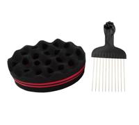 Éponge Twist - Éponge à Cheveux Pour Hommes,Coiffure Brushing Boucles Entretien Dreadlocks Accessoire Salon Coiffure Hommes