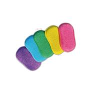 EPONGENIO - MYBO TV - Lot de 5 Éponges Double Faces Réutilisables - Lavables en Machine - Anti Rayure et Multi-Surfaces - Multicolores - 11 cm x 17 cm - Vu à la Télé