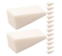 Éponges à Dégradé pour Ongles 20 Pièces, Blanches, Douces et Lisses | Accessoire de Manucure, Usage Salon ou Voyage, Application Rapide, Adapté aux Poudres Cosmétiques