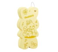 Éponges à motif de lapin - Exfoliant magique réutilisable - Éponge de bain ultra douce - Chiffon de nettoyage 3D - Texture douce pour la peau - Améliore la douche et le nettoyage du dos du bain