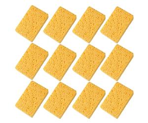 Éponges à Plat Jaune éponge de Cuisine de Cuisine 12pcs éponge de Gommage Non Nulle
