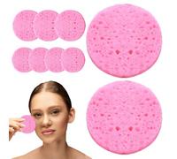 Éponges compressées pour le visage - Éponges de lavage du visage | Éponges naturelles de soin de la peau pour un gommage doux - Éponges cosmétiques de - Démaquillant - Tampons de nettoyage