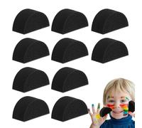 Éponges d'art - outils de texture de peinture, ensemble d'éponges d'artisanat haute densité | Tampons semi-circulaires pour l'acrylique, l'aquarelle, le revêtement mural, le pochoir, le visage et l'ar