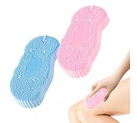 Éponges De Bain Pour Bébé - Double Éponge Nid d'Abeille pour Douche et Corps Bébé - Puff Exfoliante Douce Pour Femmes Salle De Bain Douche Baignoire