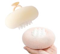 Éponges De Corps À Texture Type - Loofah Douche 2 En 1-2 Pièces Brosse Nettoyante Ventouse Pour Voyage Maison Plage Salle De Sport Garçons Filles Femmes