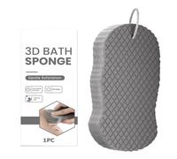 Éponges de douche pour salle de bain - Éponge exfoliante pour le corps en luffa | Éponge de bain douce pour laver le corps | Nettoyage doux Accessoires de bain Éponge exfoliante pour tous les types de